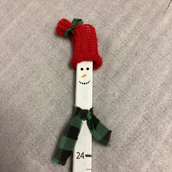 Festive Snowman Snow Measuring Stick Yard Decor * NEW - Picture 2 of 7